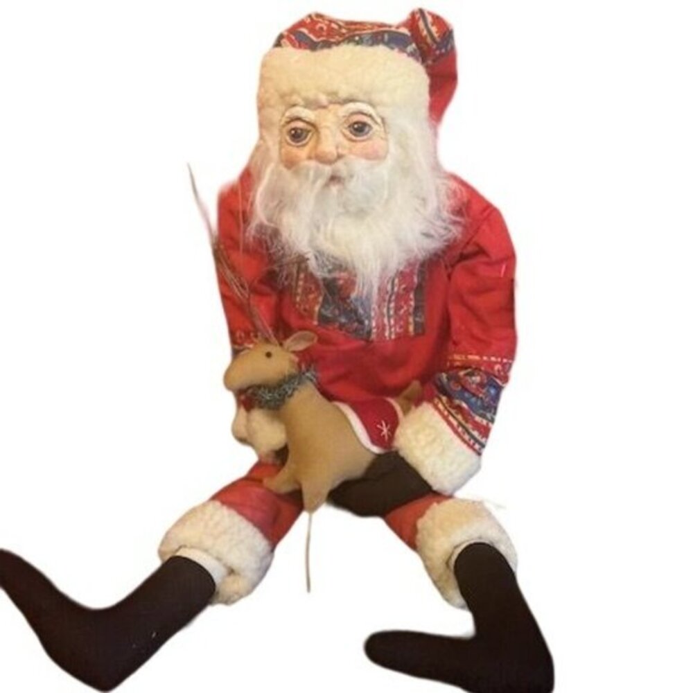 Rare‎ to find Gallerie II bjorn Sami Santa Doll Vintage Style Christmas Decor